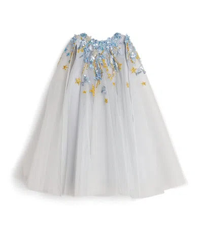 MISCHKA AOKI TULLE EMBELLISHED DRESS