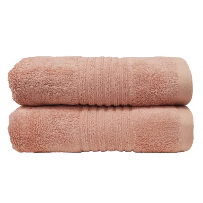 MISONA PINK ULTRA SOFT BAMBOO BATH SHEET SET - BLUSH