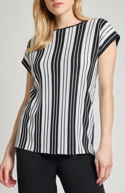 MISOOK MISOOK CAP SLEEVE STRIPE TUNIC