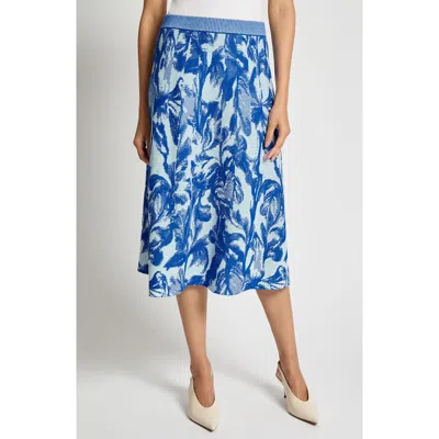 MISOOK MISOOK HERITAGE FIT FLORAL JACQUARD MIDI SKIRT