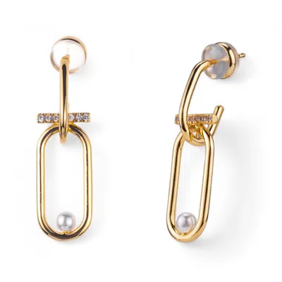 MISS CECILIA WOMEN'S GOLD HAILEY HOOKS EARRINGS