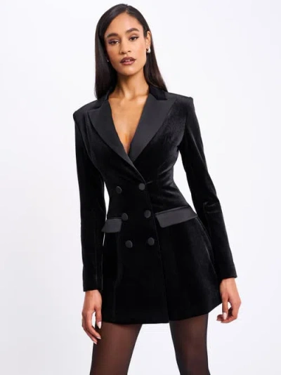 MISS CIRCLE MISS CIRCLE CALISTA VELVET BLAZER MINI DRESS