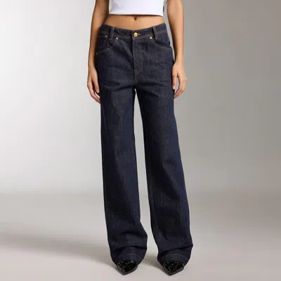 MISS SIXTY Miss Sixty 2024秋款牛仔裤女复古水洗显瘦直筒裤设计感