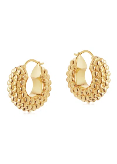 MISSOMA MISSOMA BAYU 18KT GOLD VERMEIL HOOP EARRINGS