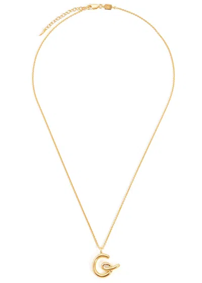 MISSOMA MISSOMA G INITIAL 18KT GOLD-PLATED NECKLACE
