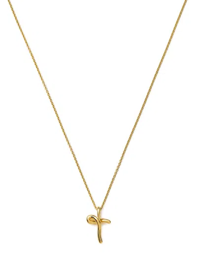MISSOMA MISSOMA INITIAL T MINI 18KT GOLD VERMEIL NECKLACE