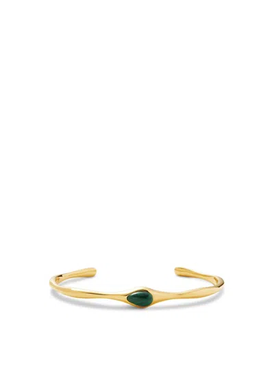 MISSOMA ORGANIC SHAPE GREEN MALACHITE CUFF