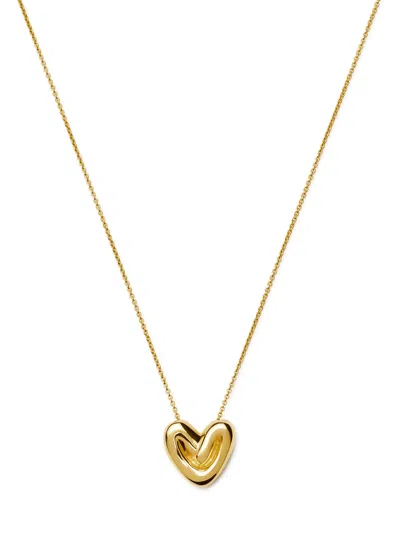 MISSOMA MISSOMA PUFFY HEART 18KT GOLD-PLATED NECKLACE