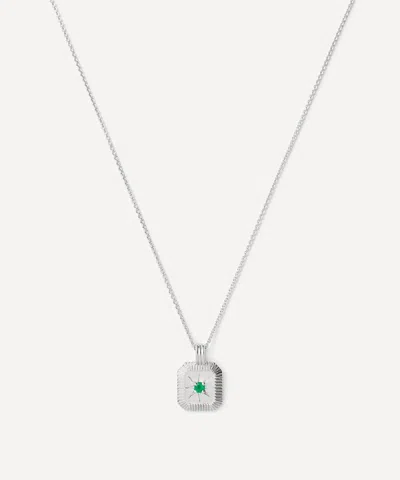 MISSOMA MISSOMA STERLING SILVER MAY BIRTHSTONE PENDANT NECKLACE