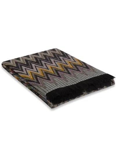 MISSONI CHEN ZIGZAG-KNIT BLANKET