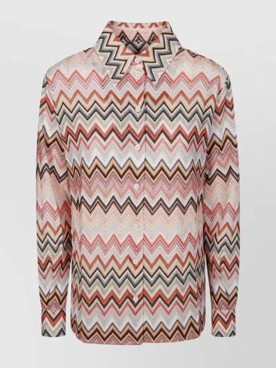 MISSONI CHEVRON LONG SLEEVES TOP