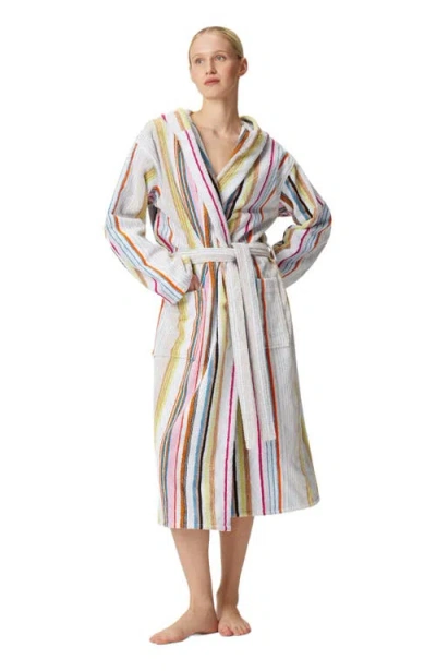 MISSONI MISSONI HOME MOONSHADOW COTTON TERRY BATHROBE WITH LUREX