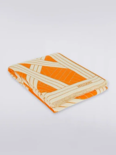 MISSONI MISSONI HOME NASTRI 135X190 CM WOOL, CASHMERE AND SILK PLAID BLANKET