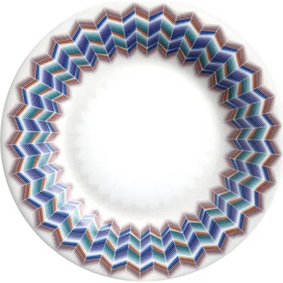 MISSONI HOME TABLEWARE MISSONI HOME TABLEWARE BREAD AND BUTTER PLATES ZIG ZAG SET OF 6  JARRIS 148 DIAM. 6"