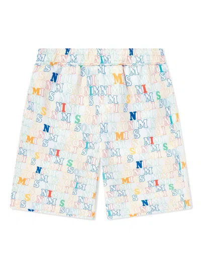 MISSONI LOGO-PRINT SWIM SHORTS