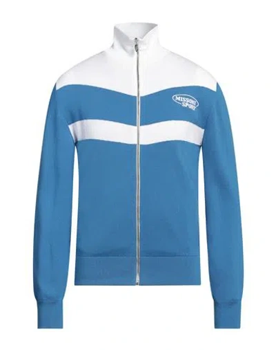 MISSONI MISSONI SPORT MAN CARDIGAN AZURE SIZE XL COTTON