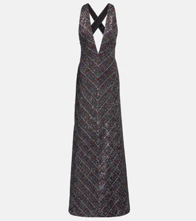MISSONI SEQUINED LAMÉ MAXI DRESS