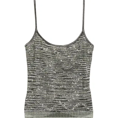 MISSONI MISSONI SPACE DYE STRIPE KNIT CAMISOLE