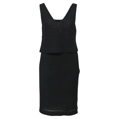 MISSONI V-NECK DRESS IN BLACK RAYON