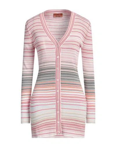 MISSONI MISSONI WOMAN CARDIGAN PINK SIZE 8 COTTON, VISCOSE