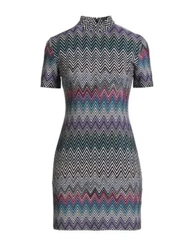 MISSONI MISSONI WOMAN MINI DRESS LILAC SIZE 12 WOOL