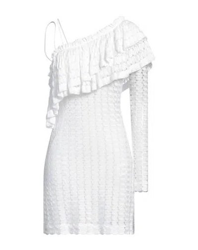 MISSONI MISSONI WOMAN MINI DRESS WHITE SIZE 6 VISCOSE