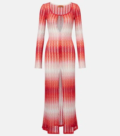 MISSONI ZIG ZAG LAMÉ BEACH COVER-UP