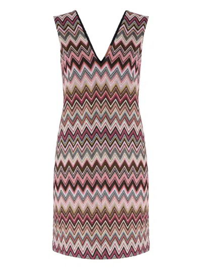 MISSONI ZIGZAG-PATTERN MINI DRESS