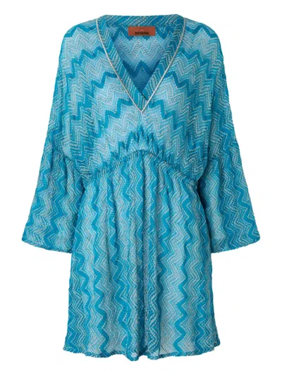MISSONI ZIGZAG-PATTERN MINI DRESS