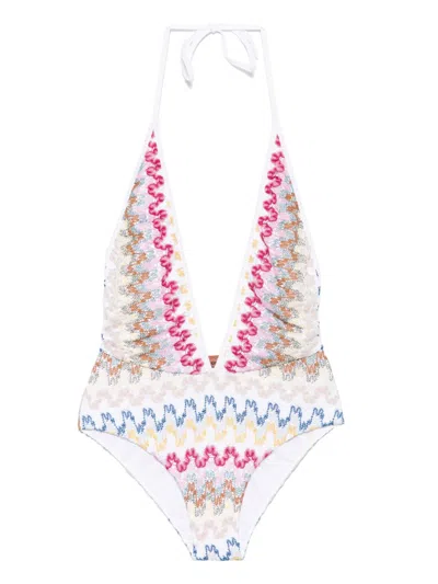 MISSONI ZIGZAG-WOVEN SWIMSUIT