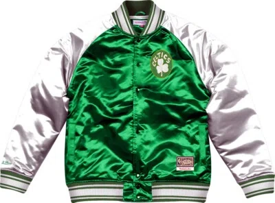 MITCHELL & NESS MITCHELL & NESS BOSTON CELTICS BIG FACE COLOSSAL SATIN JACKET JACKE COLLEGJACKE
