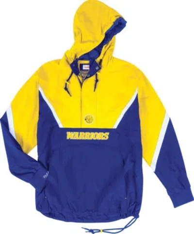 MITCHELL & NESS MITCHELL & NESS GOLDEN STATE WARRIORS HALF ZIP ANORAK JACKET WINDBREAKER NBA HWC