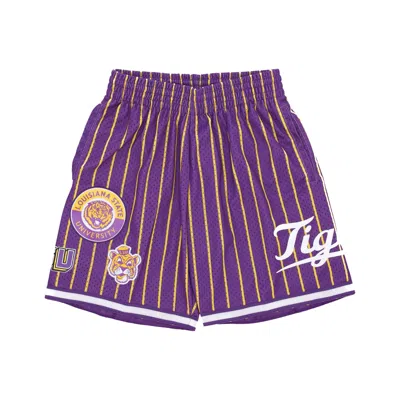 MITCHELL & NESS MEN'S BASKETBALL SHORTS NCAA HOMETOWN MESH SHORT LOUTIG PURPLE