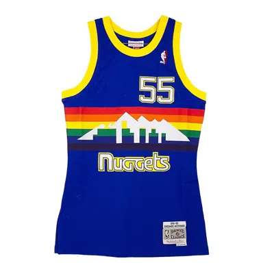 MITCHELL & NESS MEN'S BASKETBALL TANK TOP NBA SWINGMAN JERSEY HARDWOOD CLASSICS NO 55 DIKEMBE MUTOMBO 1991-92 DENNUG