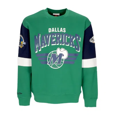 MITCHELL & NESS MEN'S CREWNECK SWEATSHIRT NBA ALL OVER CREW 3.0 DALMAV ORIGINAL TEAM COLORS