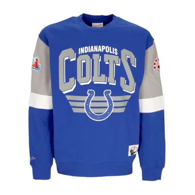MITCHELL & NESS MEN'S CREWNECK SWEATSHIRT NFL ALL OVER CREW 3.0 INDCOL ORIGINAL TEAM COLORS