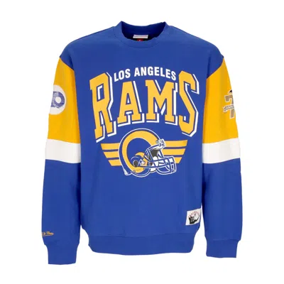MITCHELL & NESS MEN'S CREWNECK SWEATSHIRT NFL ALL OVER CREW 3.0 LOSRAM ORIGINAL TEAM COLORS