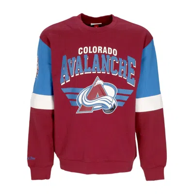 MITCHELL & NESS MEN'S CREWNECK SWEATSHIRT NHL ALL OVER CREW 3.0 COLAVA ORIGINAL TEAM COLORS