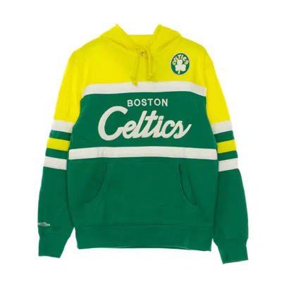 MITCHELL & NESS MEN'S HOODIE NBA HEAD COACH HOODY HARDWOOD CLASSICS BOSCEL ORIGINAL TEAM COLORS