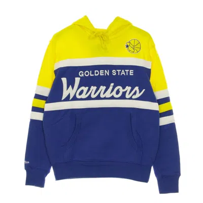 MITCHELL & NESS MEN'S HOODIE NBA HEAD COACH HOODY HARDWOOD CLASSICS GOLWAR ORIGINAL TEAM COLORS