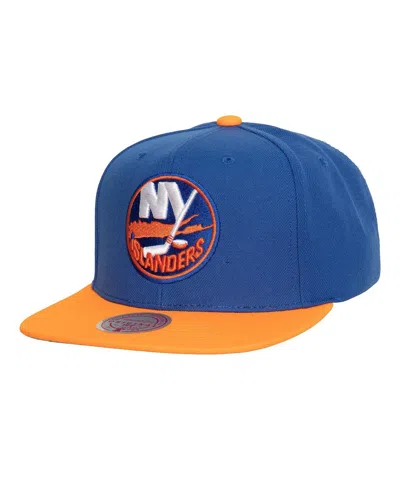 MITCHELL & NESS MEN'S MITCHELL & NESS ROYAL NEW YORK ISLANDERS CORE TEAM GROUND 2.0 SNAPBACK HAT