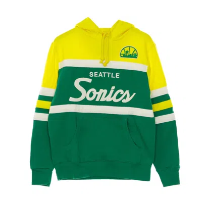 MITCHELL & NESS MEN'S NBA HEAD COACH HOODY HARDWOOD CLASSICS SEASUP ORIGINAL TEAM COLORS