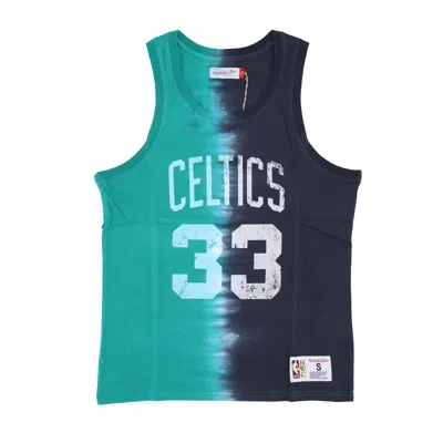 MITCHELL & NESS MEN'S NBA VERTICAL TIE DYE TANK HARDWOOD CLASSICS NO 33 LARRY BIRD BOSCEL