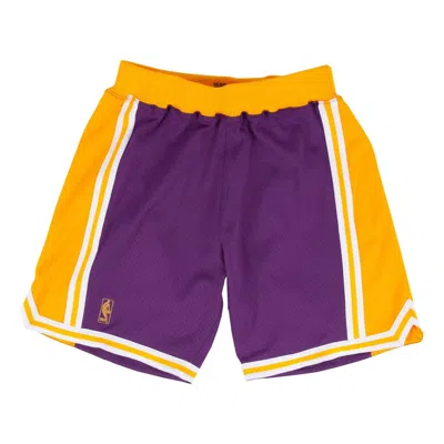 MITCHELL & NESS NBA Authentic Shorts Los Angeles Lakers Road 1996-97 'Purple Yellow'