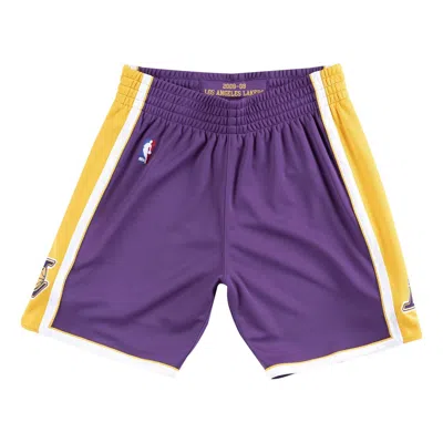 MITCHELL & NESS Mitchell & Ness NBA Authentic Shorts Los Angeles Lakers Road 2008-09 'Purple Yellow'
