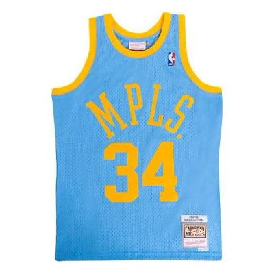 MITCHELL & NESS Mitchell & Ness NBA LA Lakers 2001-2002 Shaquille ONeal #34 Replica Swingman MPLS Light Blue