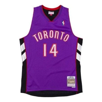 MITCHELL & NESS Mitchell & Ness NBA Muggsy Bogues Toronto Raptors 2001/02 Hardwood Classics Swingman Jersey #14