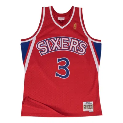 MITCHELL & NESS Mitchell & Ness NBA Swingman Jersey Philadelphia 76ers Road 1996-97 Allen Iverson 'Red'