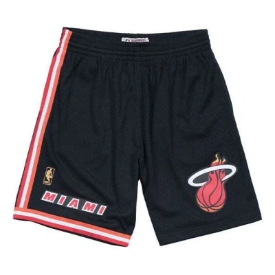 MITCHELL & NESS Mitchell & Ness NBA Swingman Shorts Miami Heat Road 1996-97 'Black Red'