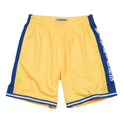 MITCHELL & NESS Mitchell & Ness x NBA Golden State Warriors Home 1974-75 Swingman Shorts 'Yellow Blue'